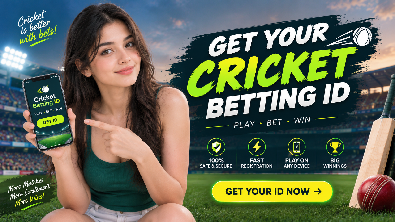 Get Your Cricket Betting ID – Play, Bet, Win